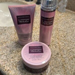 BRAND NEW! Bath and Body Works Thousand Wishes set